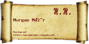 Murgas Mór névjegykártya